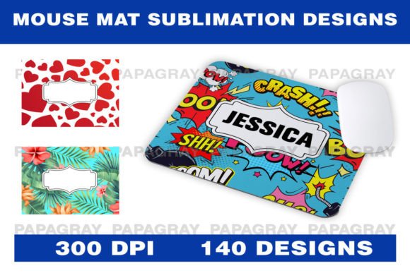 140 Mouse Mat Templates for Sublimation: Your Design Head Start
