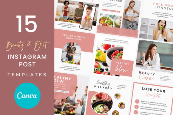 Beauty & Diet Instagram Post Templates: Elevate Your Feed