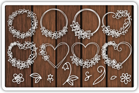Floral Wreath Cutting Templates: Elevate Your Crafting and Branding