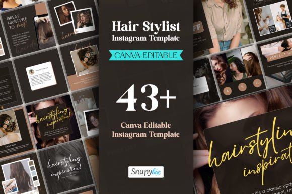Hair Stylist IG Canva Post Templates: Your Social Media Shortcut