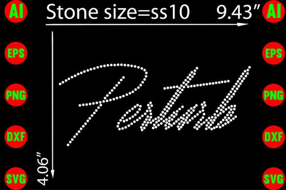 Perturb Rhinestone Templates: A Modern Typeface for Bold Branding