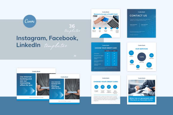 Professional Social Media Templates for Financial Services