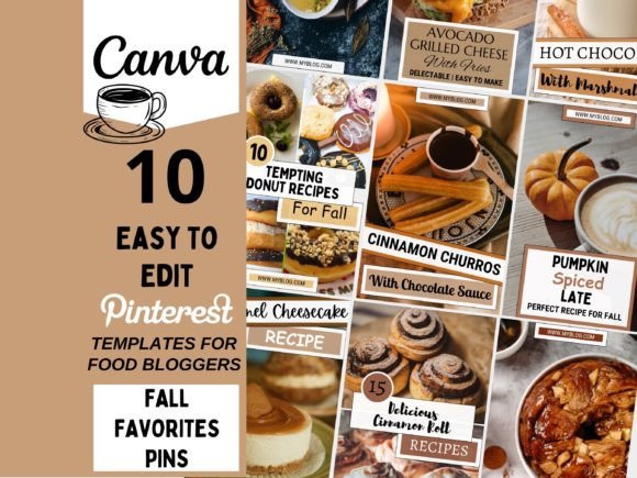 Stunning Pinterest Templates for Canva Fall: Elevate Your Food Blog