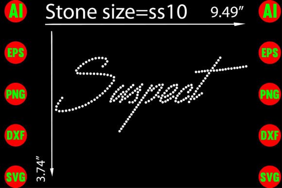 Unleash Your Edgy Side: The Suspect Rhinestone Templates Design