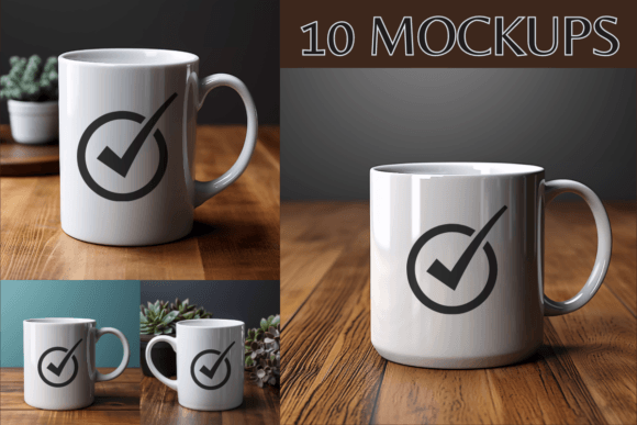 White Mug Mockups Templates #2: Elevate Your Product Photography